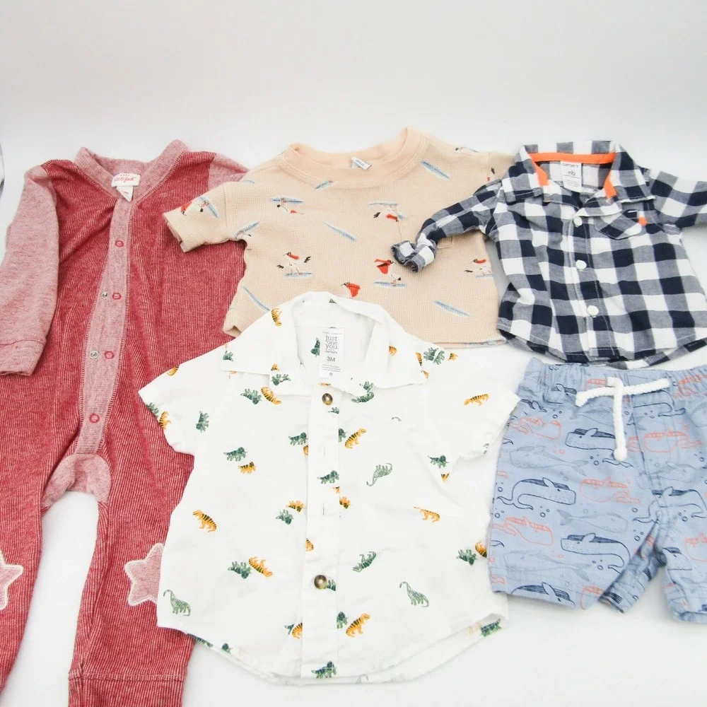Lot of Baby Boy Clothes 0-12 Months Boys Jacket  38 pc Carters Gap Cloud Island
